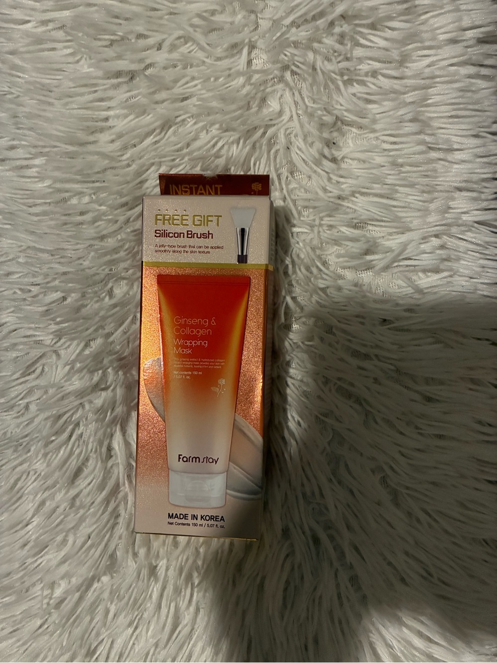 Farm Stay Ginseng & Collagen Wrapping Mask - Orange/White